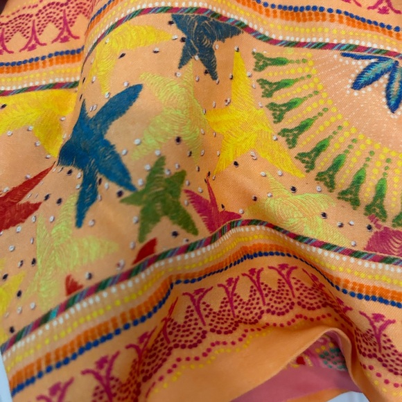 NWT FARM rio Mixed Scarves Bandanna Top Size Medium - Picture 8 of 10